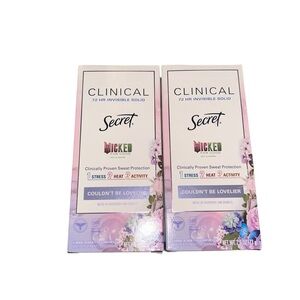 Secret Clinical Invisible Solid Antiperspirant - Lavender (NIB) Set of 2